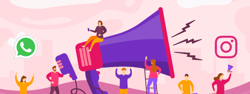 Visualization of the combined Instagram and WhatsApp sales funnel for ecommerce business